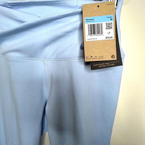 Nike Women's One High-Waisted 7/8 Leggings with Pockets MED Style HV2292-441 NWT - Picture 2 of 10